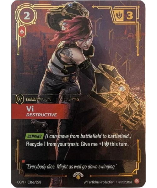 Vi, Destructive