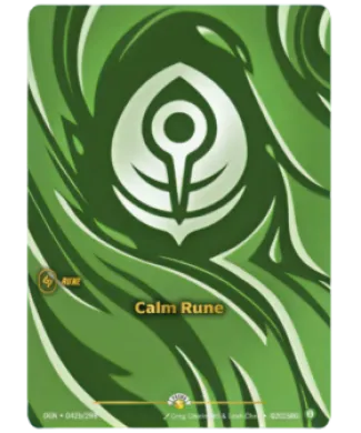 Calm Rune (OGN 042b) Origins: Promos