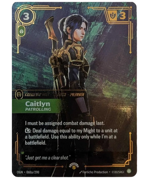 Caitlyn, Patrolling