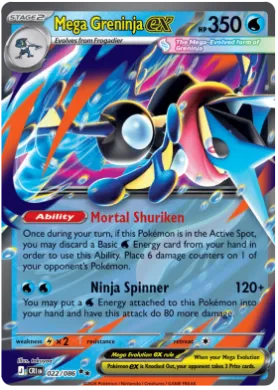 Mega Greninja ex (CRI 22) Chaos Rising