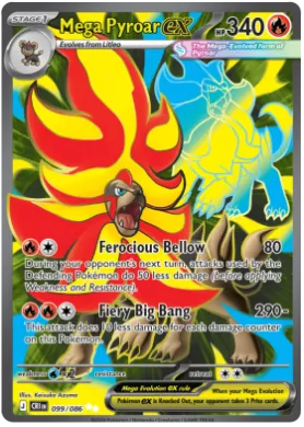 Mega Pyroar ex (CRI 99) Chaos Rising