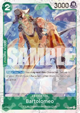 Bartolomeo (PRB01 P-029) One Piece Card The Best