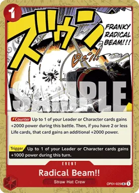 Radical Beam!! (PRB01 OP01-029) One Piece Card The Best