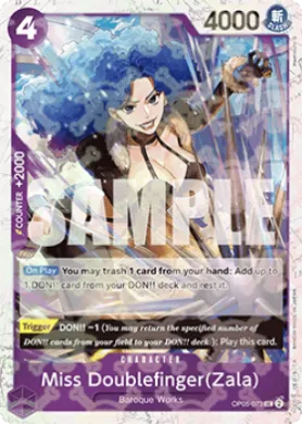 Miss Doublefinger(Zala) (PRB01 OP05-073) One Piece Card The Best