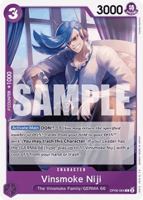 Vinsmoke Niji (PRB01 OP06-064) One Piece Card The Best