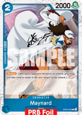 Maynard (PRB02 OP05-052) One Piece Card The Best Vol.2