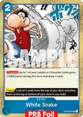 White Snake (PRB02 OP06-059) One Piece Card The Best Vol.2