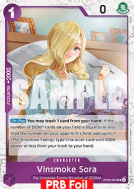 Vinsmoke Sora (PRB02 OP06-063) One Piece Card The Best Vol.2