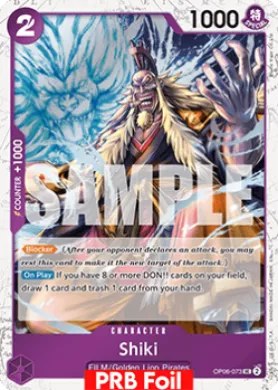 Shiki (PRB02 OP06-073) One Piece Card The Best Vol.2