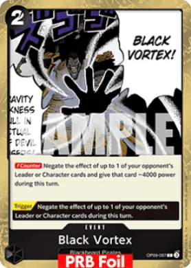 Black Vortex (PRB02 OP09-097) One Piece Card The Best Vol.2