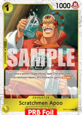 Scratchmen Apoo (PRB02 OP10-108) One Piece Card The Best Vol.2