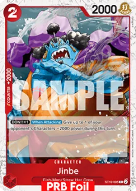 Jinbe (PRB02 ST10-005) One Piece Card The Best Vol.2