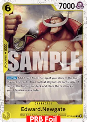 Edward.Newgate (PRB02 ST13-004) One Piece Card The Best Vol.2