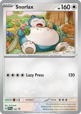 Snorlax (PR-SV SVP 122) SV Black Star Promos