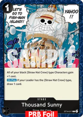 Thousand Sunny (PRB02 ST14-017) One Piece Card The Best Vol.2