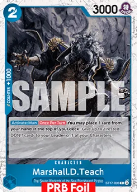 Marshall.D.Teach (PRB02 ST17-005) One Piece Card The Best Vol.2