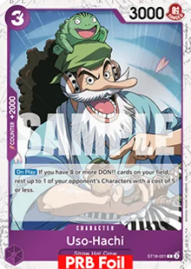 Uso-Hachi (PRB02 ST18-001) One Piece Card The Best Vol.2