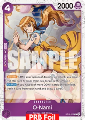 O-Nami (PRB02 ST18-002) One Piece Card The Best Vol.2