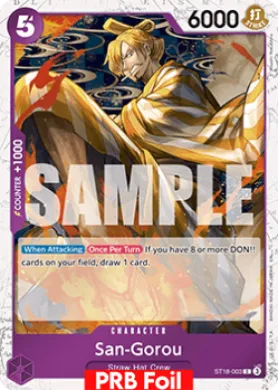 San-Gorou (PRB02 ST18-003) One Piece Card The Best Vol.2