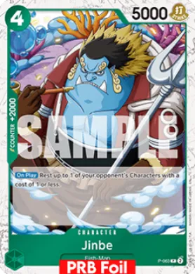 Jinbe (PRB02 P-063) One Piece Card The Best Vol.2