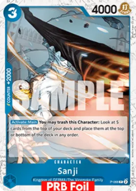 Sanji (PRB02 P-068) One Piece Card The Best Vol.2