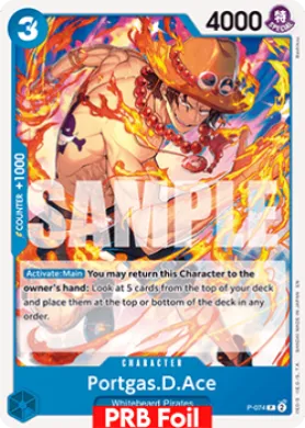 Portgas.D.Ace (PRB02 P-074) One Piece Card The Best Vol.2