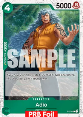 Adio (PRB02 P-078) One Piece Card The Best Vol.2