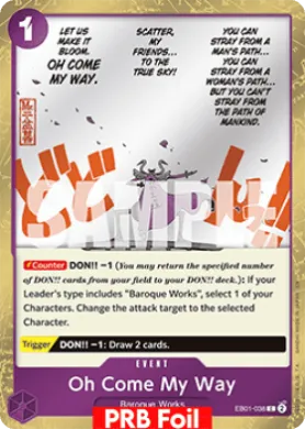 Oh Come My Way (PRB02 EB01-038) One Piece Card The Best Vol.2