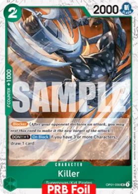 Killer (PRB02 OP01-039) One Piece Card The Best Vol.2