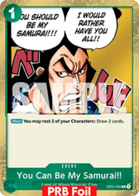 You Can Be My Samurai!! (PRB02 OP01-055) One Piece Card The Best Vol.2