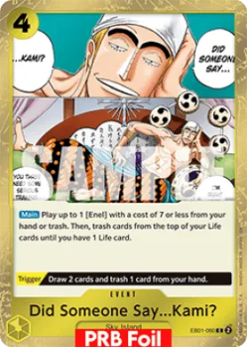 Did Someone Say...Kami? (PRB02 EB01-060) One Piece Card The Best Vol.2