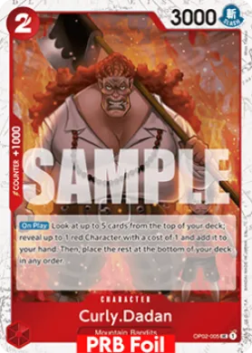Curly.Dadan (PRB02 OP02-005) One Piece Card The Best Vol.2