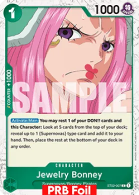 Jewelry Bonney (PRB02 ST02-007) One Piece Card The Best Vol.2