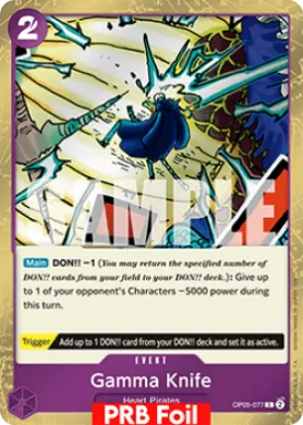 Gamma Knife (PRB02 OP05-077) One Piece Card The Best Vol.2