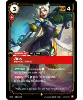 Jinx, Demolitionist ( OGN-030a/298) Origins Main Set
