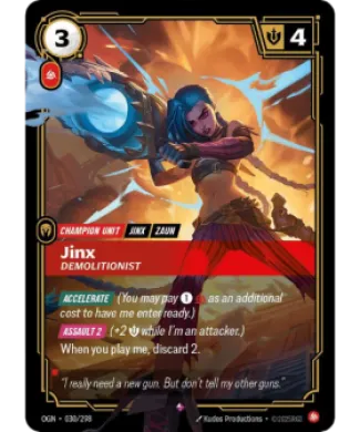 Jinx, Demolitionist ( OGN-030/298) Origins Main Set