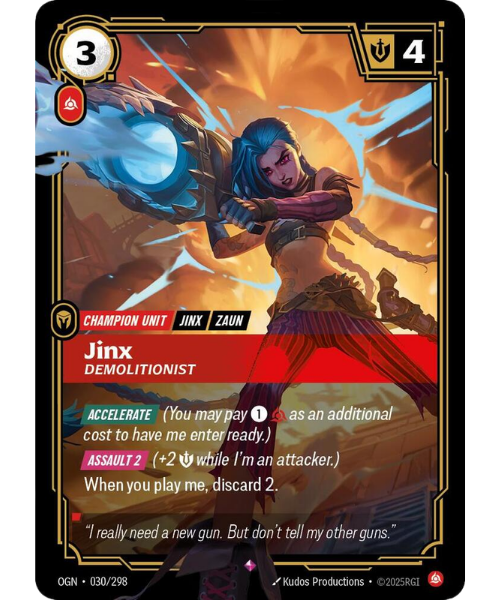 Jinx, Demolitionist – V.1 - Rare