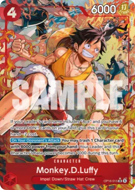 Monkey.D.Luffy (OP-16 OP16-015) The Time of Battle