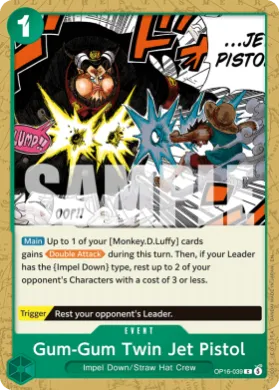 Gum-Gum Twin Jet Pistol (OP-16 OP16-039) The Time of Battle