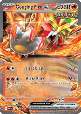 Gouging Fire ex (PR-SV SVP 144) SV Black Star Promos