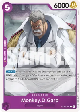 Monkey.D.Garp (OP-16 OP16-075) The Time of Battle