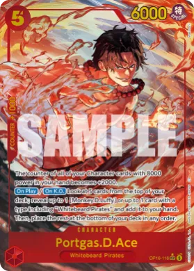 Portgas.D.Ace (OP-16 OP16-118) The Time of Battle