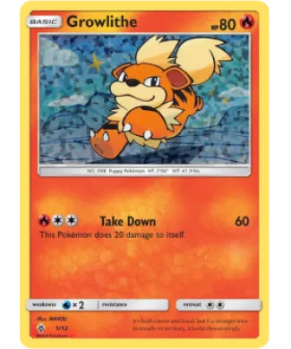 Growlithe ( MCD18 1) McDonald's Collection 2018