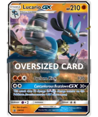 Lucario-GX (PR-SM SM100) SM Black Star Promos