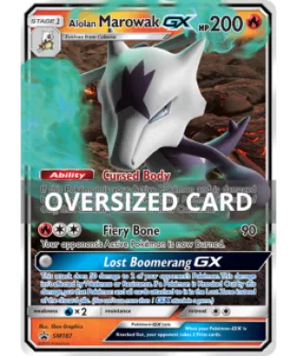 Alolan Marowak-GX (PR-SM SM187) SM Black Star Promos