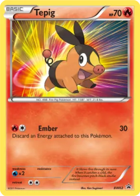 Tepig (PR-BLW BW02) BW Black Star Promos