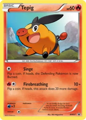 Tepig (PR-BLW BW07) BW Black Star Promos