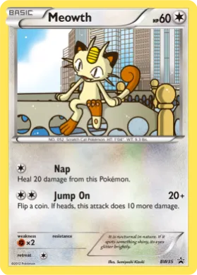 Meowth (PR-BLW BW35) BW Black Star Promos