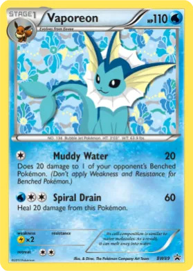 Vaporeon (PR-BLW BW89) BW Black Star Promos