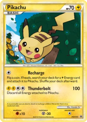 Pikachu (PR-HS HGSS03) HGSS Black Star Promos